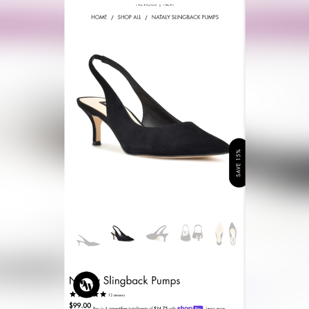 NATALY SLINGBACK PUMPS